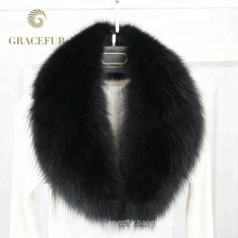 High-end detachable fur collar trim